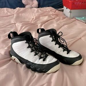 Black and white Air Jorden 23s